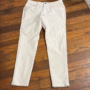 Lululemon athletica Men’s Cream Straight-Leg Pants size 31